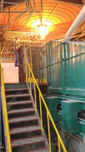 Safety features of ceramic fiber production line