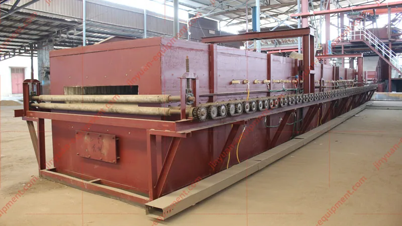 Ceramic fiber blanket production line installation and commissioning