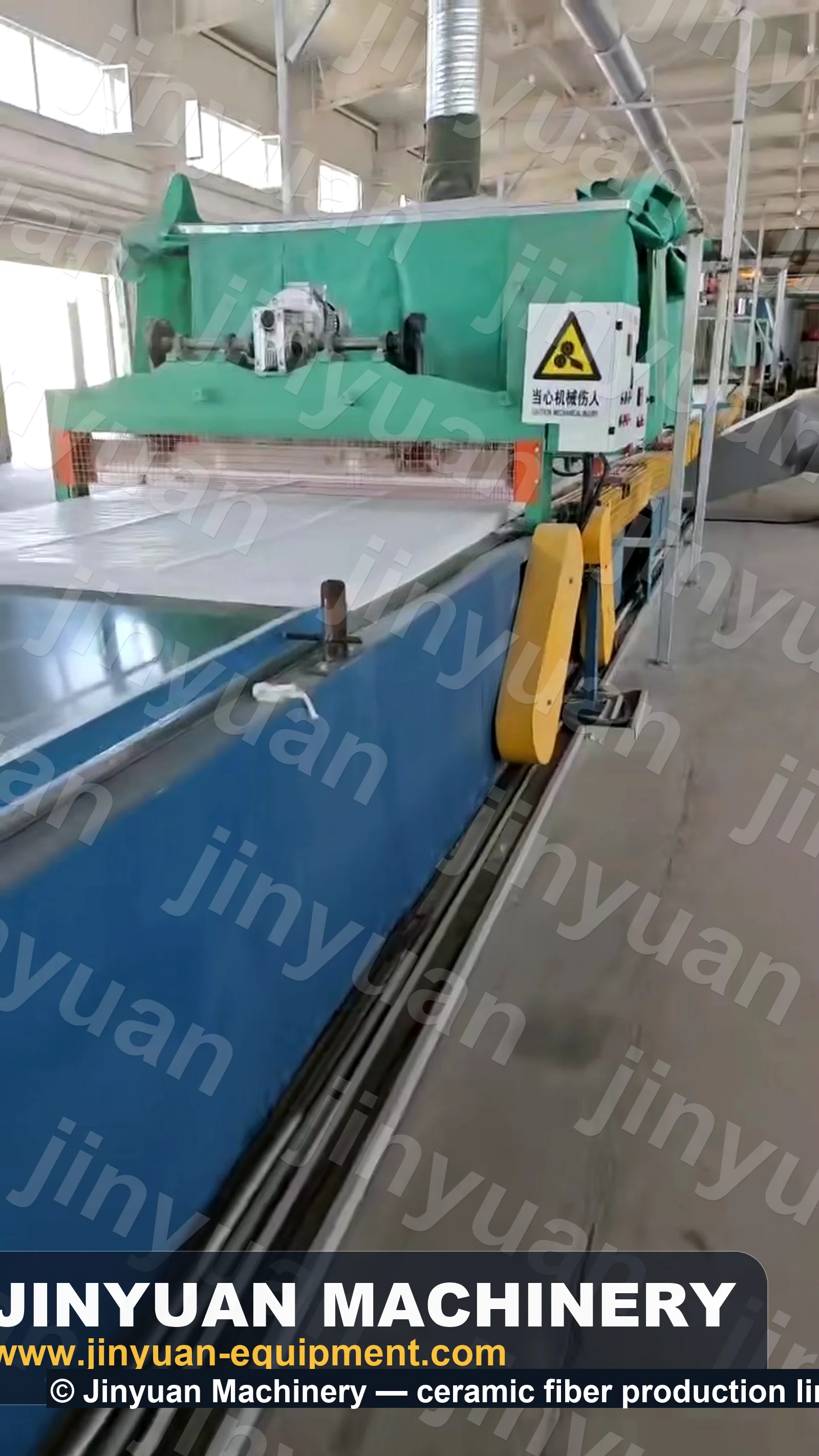 Ceramic fiber blanket production line equipment in the workshop