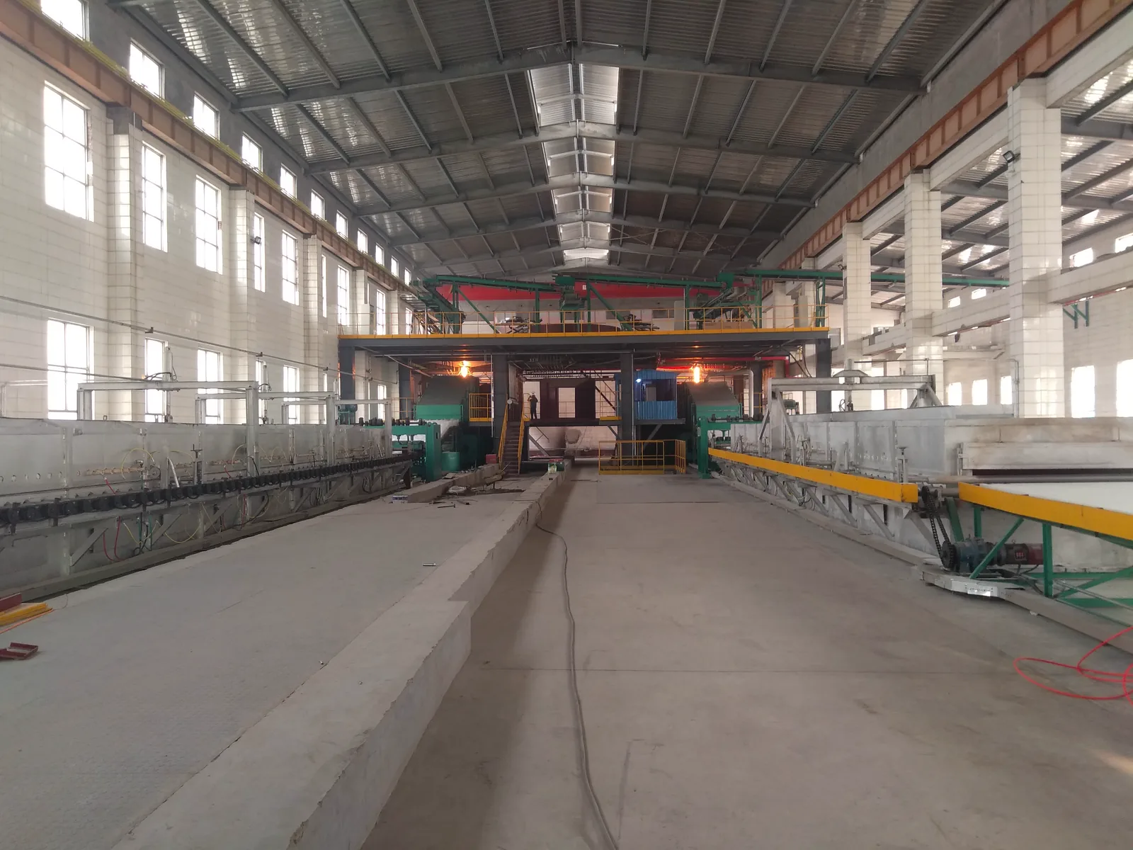 High-speed ceramic fiber blanket production line