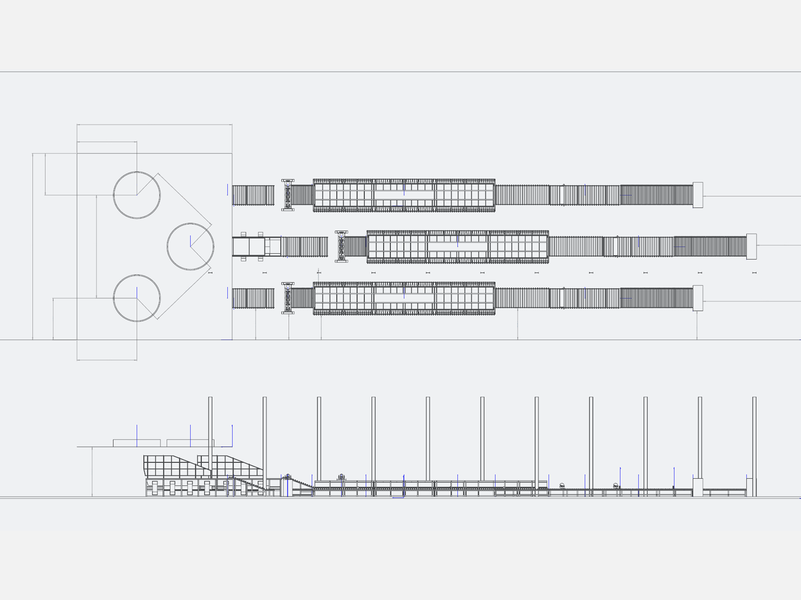 Three production lines project